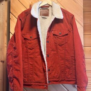 Levi's Rust Sherpa-Lined Jacket